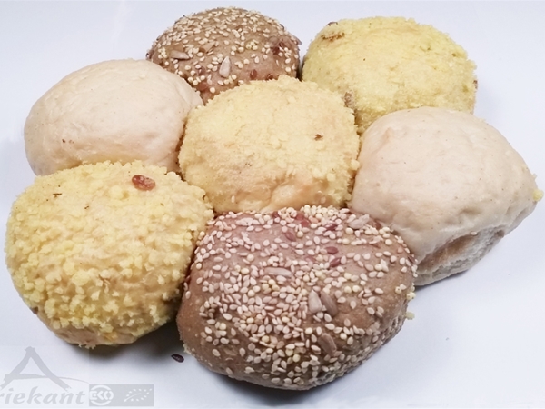 Breekbrood in bloemvorm (afbakbrood)